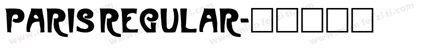 Paris Regular字体转换